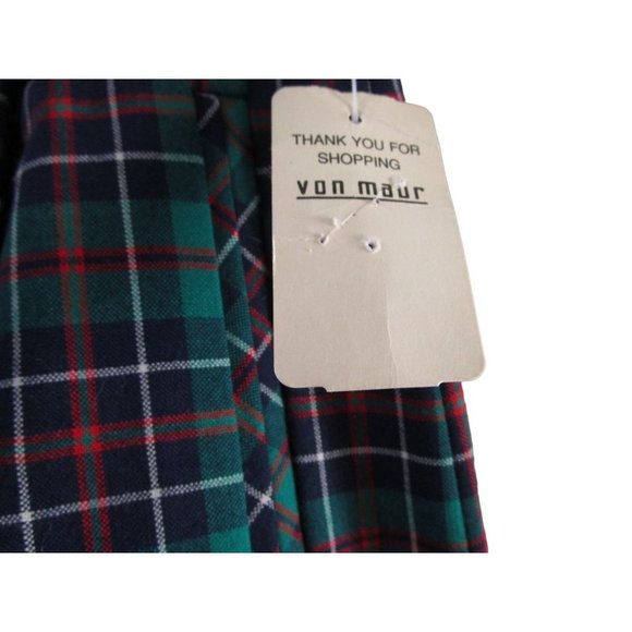 Pendleton Petite Preppy Tartan Plaid Skirt Sz 14 Damaged With Tags Repair Cutter - Picture 10 of 16